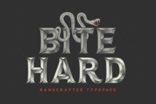 Bite Hard Font for Bold Display Typography