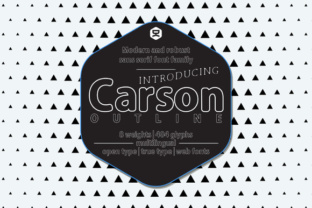 Carson Outline: A Modern Display Typeface for Editorial Design