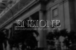Ensione Font: A Display Typeface for Creative Makers