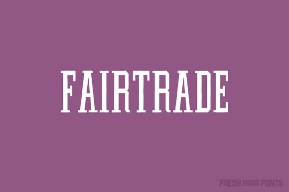 Fairtrade Display Font for Organic Brand Identity