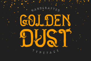 Golden Dust: A Hand-Created Font for Editorial Elegance