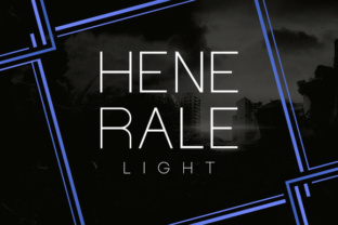 Henerale Light Font for Creative and Commercial Crafts