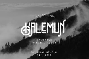 Kalemun Typeface: A Vintage Handcrafted Font for Editorial Design