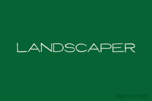 Landscaper: The Architectural Display Typeface for Bold Campaigns