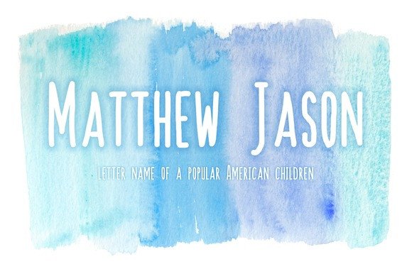 Matthew Jason Font for Editorial Design Projects