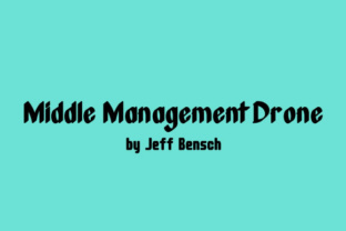 Middle Management Drone: A Display Font for Editorial Design