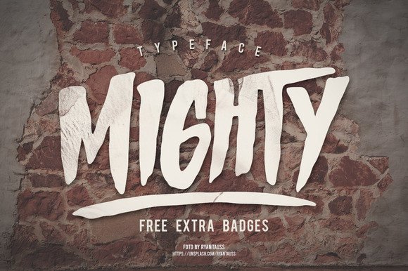 Mighty Font: A Display Typeface for Bold Digital Branding