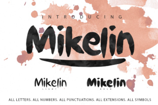 Mikelin Font: A Brush Script for Editorial Design