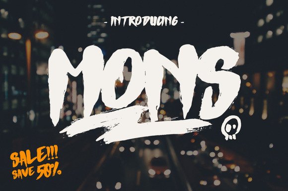 Mons Font for Bold Branding and Edgy Design Projects