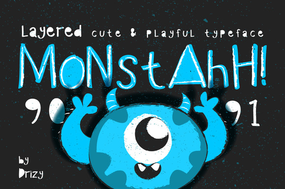 Monstahh Font Review: A Playful Display Typeface for Creative Branding