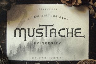 Mustache Font for Bold Campaign Typography