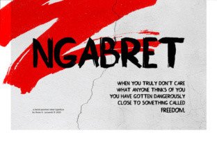 Ngabret Brushed Display Typeface for Authentic Editorial Design