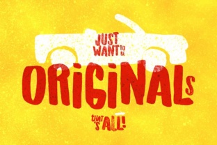 Originals Typeface: A Playful Display Font for Campaign Design