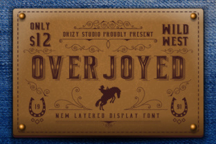 Overjoyed Font for Creative Makers and Shop Owners