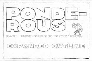 Ponderous Expanded Outline Typeface Review