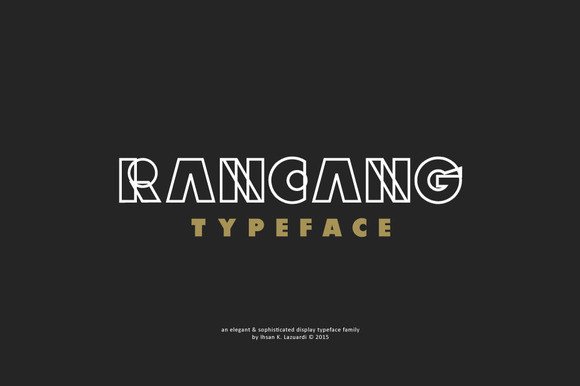Rancang: The Bold Outlined Typeface for Modern Craft Brands