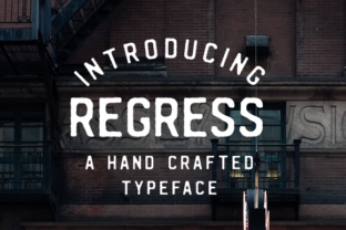 Regress Font: Vintage-Inspired Typography for Handmade Creations