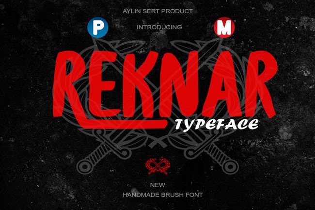Reknar Font Review: A Handmade Brush Typeface for Creative Branding