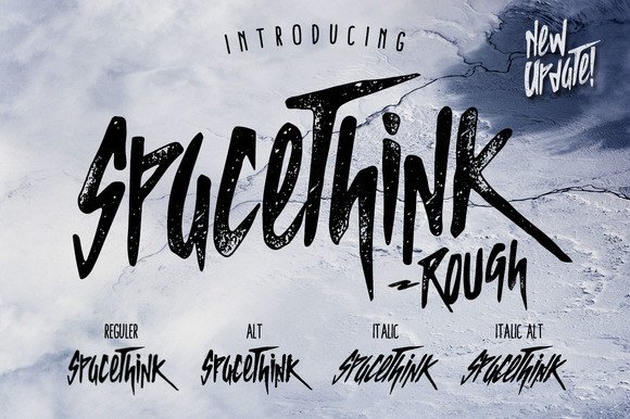 Spacethink Font: A Bold Display Typeface for Branding