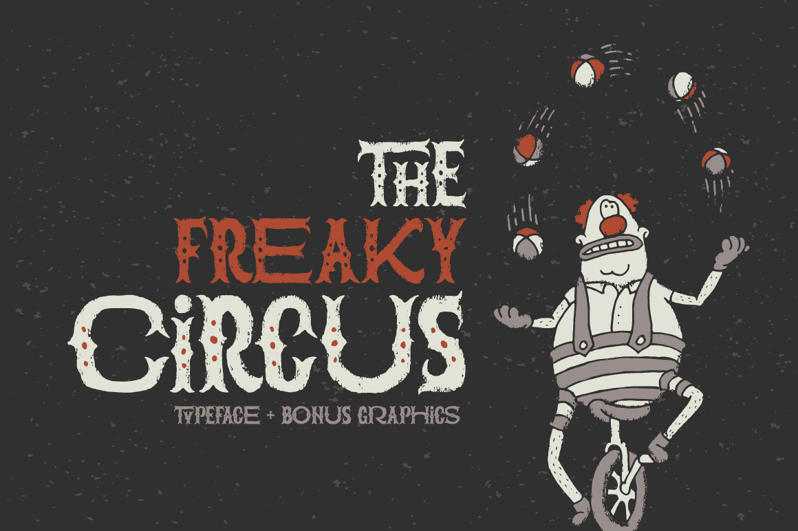 The Freaky Circus Font for Handmade and Display Design