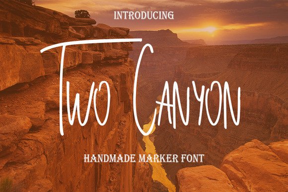 Two Canyon Font: A Playful Typeface for Creative Makers