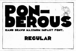 Upgrade Your Brand Identity with Ponderous Regular Typeface