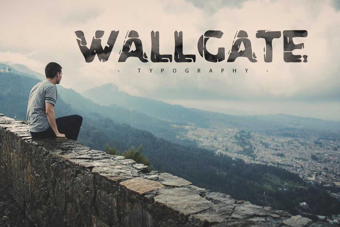 Wallgate Font: A Playful Display Typeface with Texture