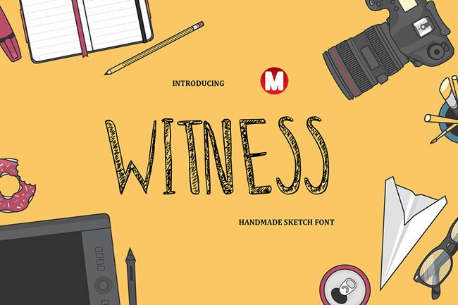 Witness Font: A Unique Display Type for Creative Projects